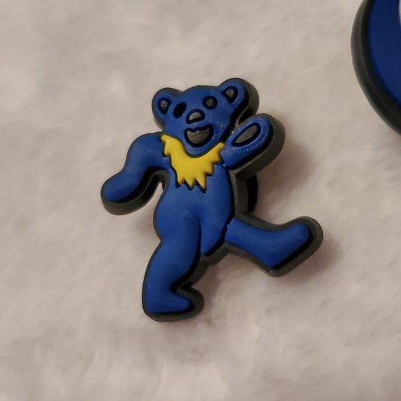 6 Grateful Dead Steal Your Face Dancing Bears Crocs Jibbitz Shoe Charms - Picture 6 of 7